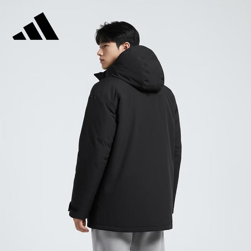 Adidas Men's Winter Black 600-Fill Hooded Parka