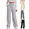Women's High Waist Drawstring Sweatpants - Casual Straight Leg, Elastic, Loose Fit Long Pants (2025)
