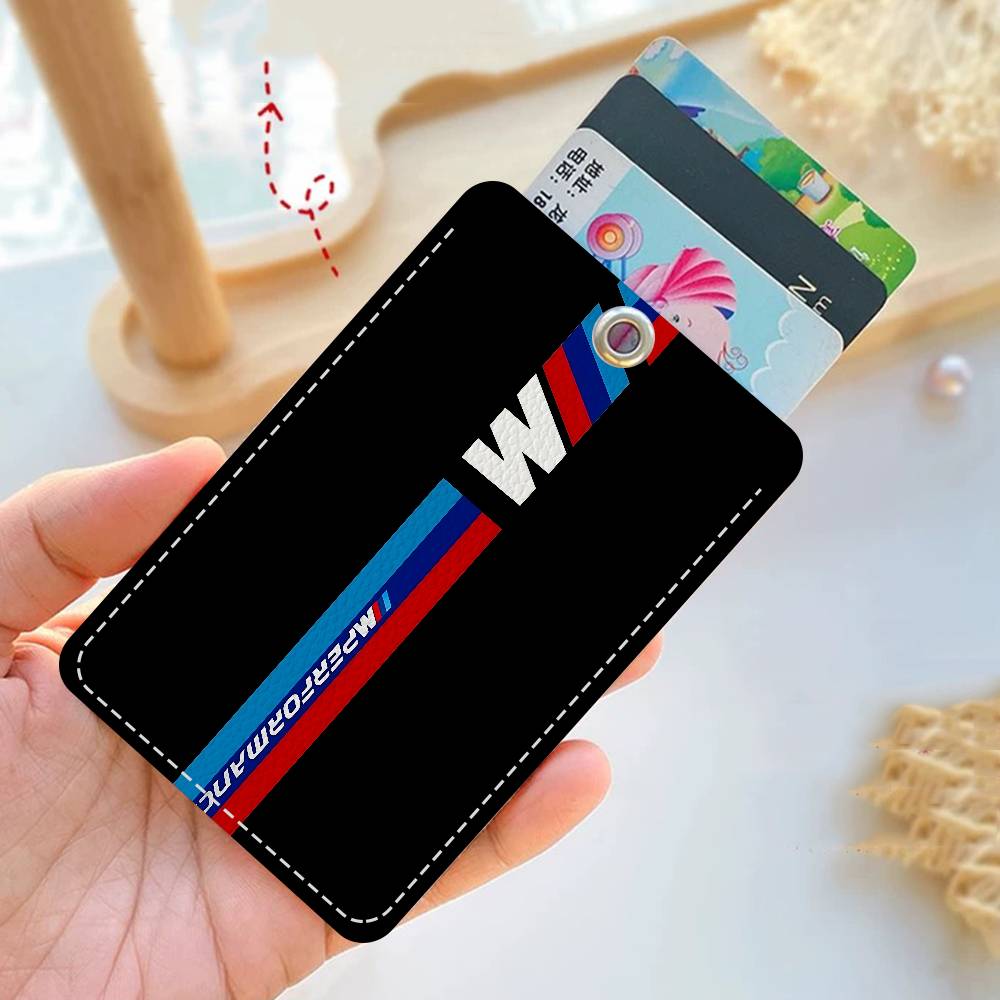 B-BMW-W Personalised Holder Suitable For Bank Card,Subway, Bus Card Wallet Card Case Badge Holder Keychain