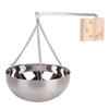 Tigela de Aço Inoxidável para Aromaterapia de Sauna de 20cm Suporte para Óleo Essencial Acessórios para Sala de Sauna