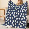 No-Shed Floral Flannel Throw Blanket Soft Cozy Warm Home Lounge Blanket for TV, Christmas & Halloween Decor & Snug Moments