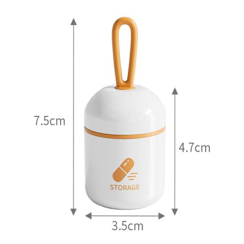 Mini Portable Pill Box Health Travel Supply Moisture Proof Daily Medicine Dispensing Two-compartment Medicine Box Storage Box