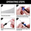 1SET black mini aluminum alloy hand drill 11pcs hand twist drill set manual drill bit