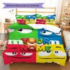 M&M's Custom Name Pattern Bedding,Quilt Set Quilt Cover Pillowcase Home Birthday Gift(1 * duvet cover + 2 * pillowcase, without core)