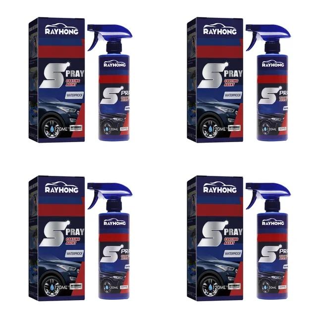 5PC Coating Renewal Agent 3 In 1 Ceramic Car Coating Spray Plastic Parts Refurbish Agent Fast-Acting Spray Waterless Wash Amagi