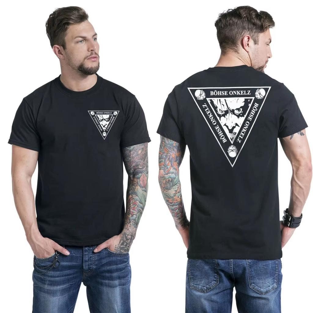 Best Bhse Onkelz Pattern Pure Cotton Unisex Summer Short Sleeve Luxury Retro Casual Fashion Brand Unisex And Unisex TShirt