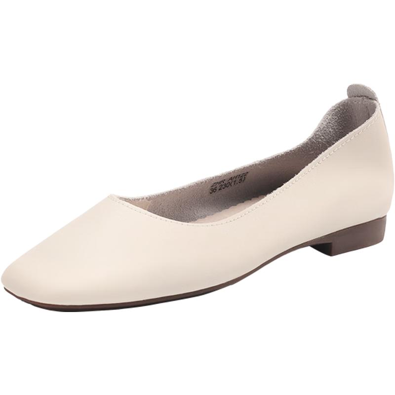 Women s Square-Toe Flat Slip-On Loafers AH122 EU 37