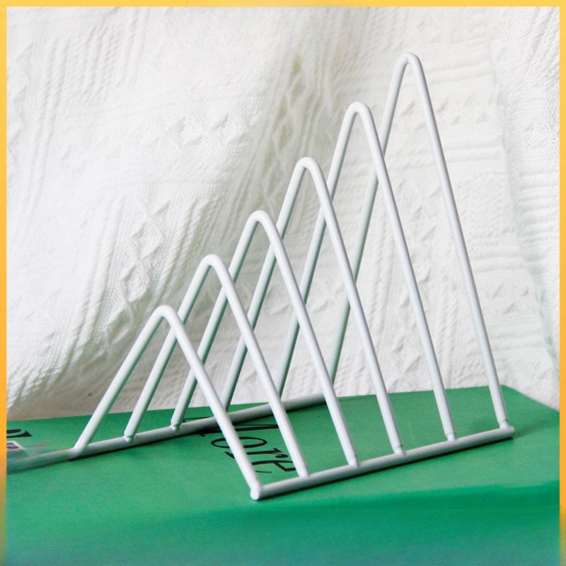 Riangle Bureaufile 5 Vakken Metalen Filesorteerder Tijdschriftenhouder Documentenrek, Desktop Boekenplank Organizer voor Kantoor Thuis School