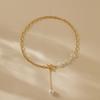 Minimalist Long Design Niche Premium Temperament Shell Pearl Sweater Chain Necklace For Women