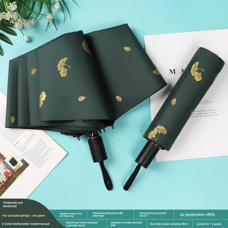 Dual-Purpose Umbrella for Girls, Foldable, Stylish, Compact, Portable, Automatic Sunshade, Sun Protection, Uv Protection, Sun Umbrella