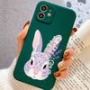Adorned Pink Bunny Art Phone Case For Xiaomi Redmi Note 14 13 12 11 10 9 8 7 Pro Plus Protective TPU Soft Cover