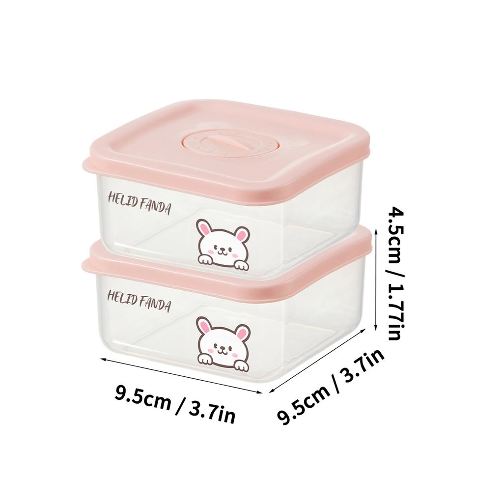 WORTHBUY Plastic Portable Coarse Grain Storage Box Refrigerator Sealed Leak Proof Food Fresh-keeping Box Microwave Oven Heating