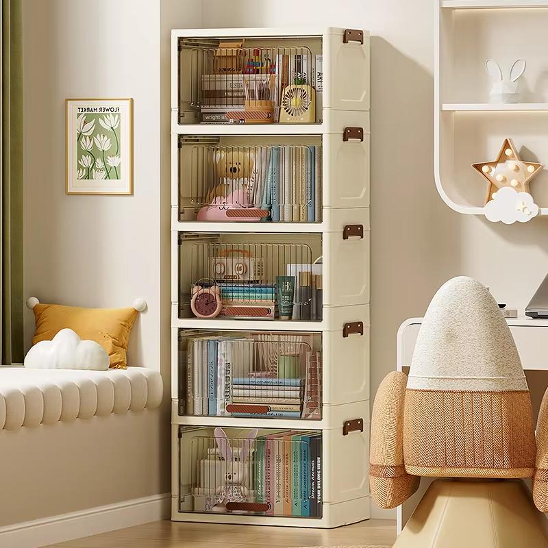 Plastic Large Capacity Multifunction Folding Storage Boxes Without Universal Wheels Dustproof Wardrobe Closet Organizer