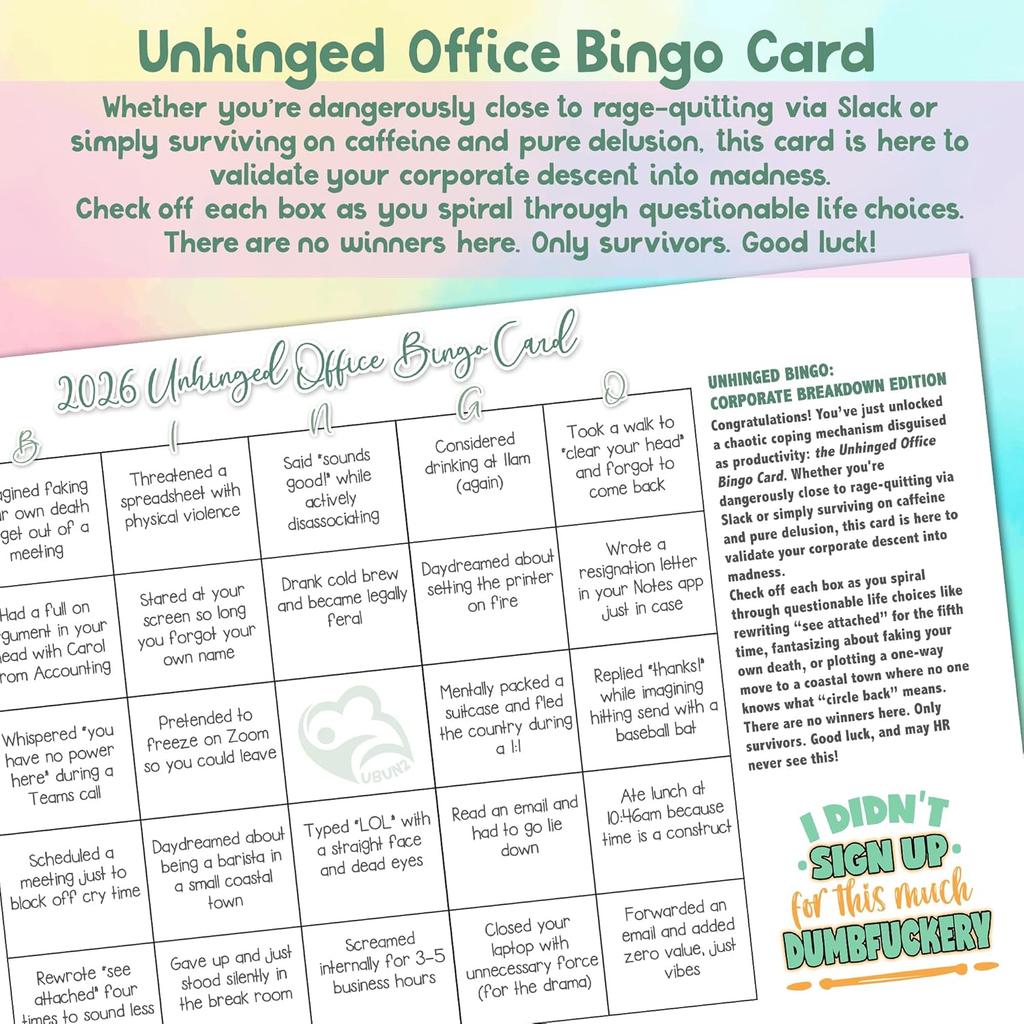 Meetings That Could’ve Been Emails: 2026 Wall Calendar | Sarcastic Funny Office Work Humor Swear Calendar 12"x8"