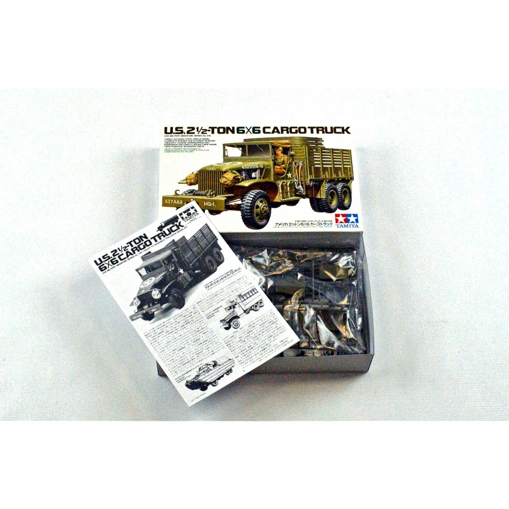 Tamiya 1/35 Askeri Minyatür Serisi No. 218 ABD Ordusu 6x6 Kargo Kamyonu Plastik Model 35218