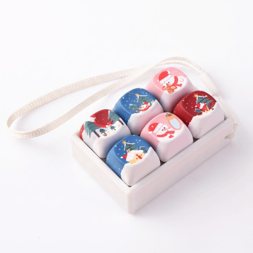 Sensory Clicky Button Keyboard Clicker Toy Keyring Keyboard Button Clicker Key Chain Pendant