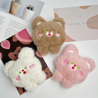 Cartoon Cute Bear Plush Brooch: 3D Bear Pendant for Bags, Clothes, Shoes, and Hats