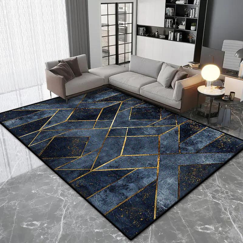 Nordic Geometric Style Carpet Living Room Luxury Decoration Bedroom Large Area Rugs Lounge Coffee Tables Non-slip Floor Mat Soft