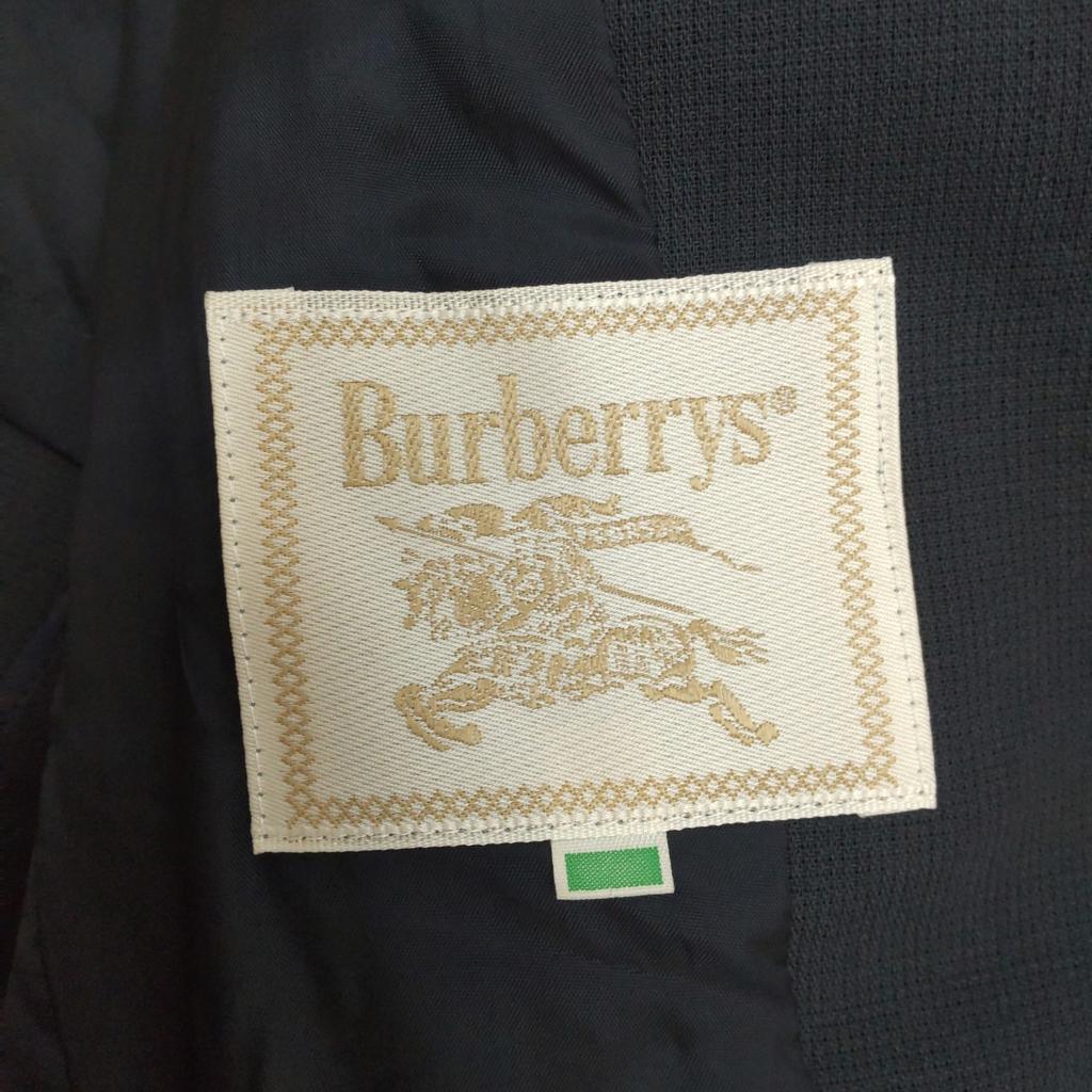 90s Vintage Burberrys skirt suit women 9AR M olive gray two-piece(USED)