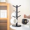 Practical-Coffee Cup Holder A Thicker Base Suitable For Countertops Cup Holder With 6 Hooks