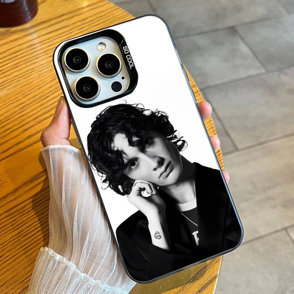 SMB 12to12 Singer S-Sombr-r Telefoonhoesje Voor iPhone 16 17 15 14 12 13 Pro Max Zwart Snoep Mat Schokbestendige Cover