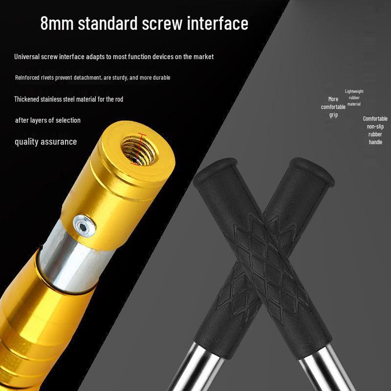 High-Altitude Stainless Steel Telescopic Fruit Picker for Persimmons, Apples, Waxberries, and Mangoes