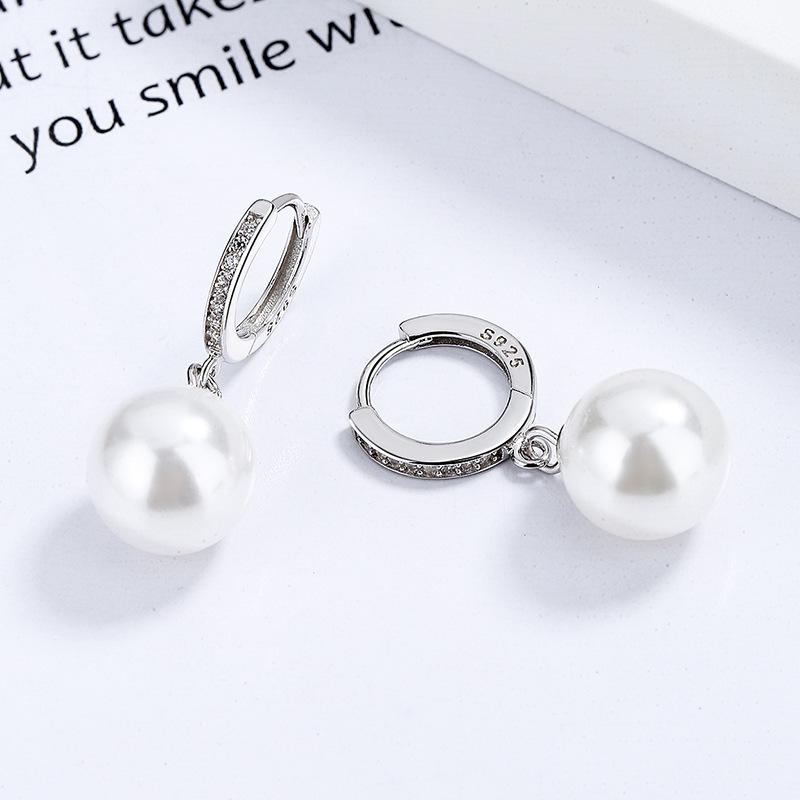 

Full-Diamond Stud Earrings for Women Copper Light Luxury Hoop Studs French-Inspired Sophisticated Jewellery Y22736YY-