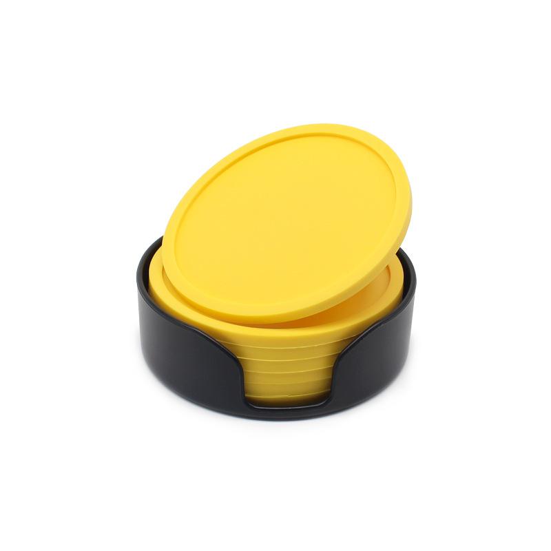 10cm Round Silicone Coasters Non-slip Insulation CushionSoft Rubber Coasters