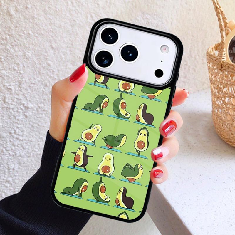 Cute Avocado Fruits Phone Case For iPhone 17 Air 16 15 14 13 12 11 Pro Max Plus