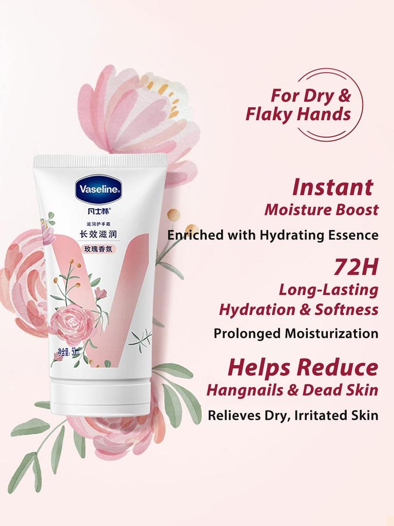 Vaseline Intensivpflege Tiefe Nährung Rose Duft Handcreme 50ml