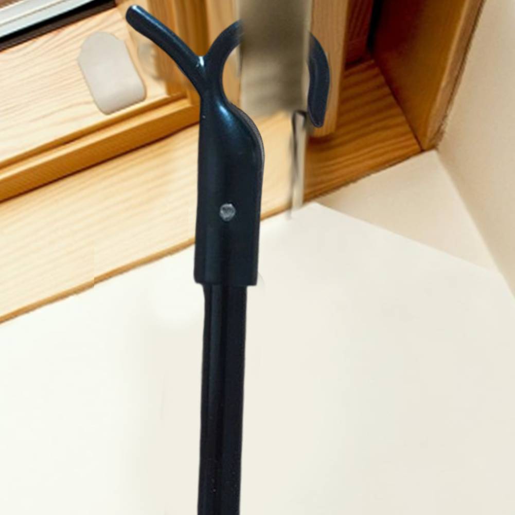 1PCS Roof For Window Opener Handle Extension Rod Aluminum Alloy With Hooks Roof Hatch Hooks 30-60cm For Home Hardware