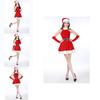 Women Deluxe Mrs Santa Claus Christmas Fancy Dress Costume With Fluffy Trim For Festive Parties
