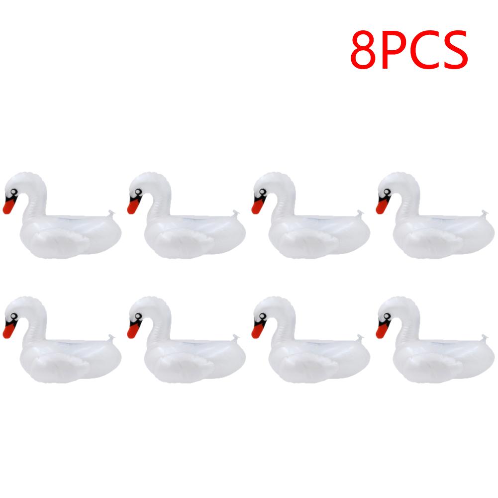 Inflatable Cup Holder PVC Swan Beverage Glass Holder Portable Water Inflatable Coasters for Holiday Birthday Party