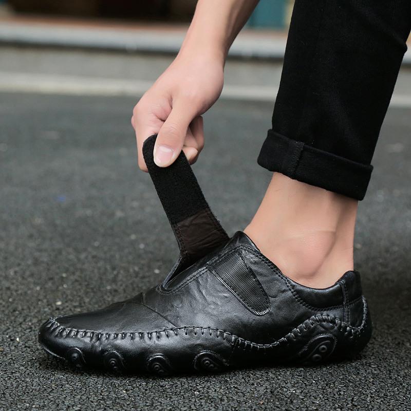 Zapatos de diseñador para hombre, marca, zapatos casuales para hombre,  zapatos de moda para hombre, mocasines de cuero genuino, hombre, erkek  ayakkabilla JUN（#Brown） | Linio Perú - GE582FA1J0RZJLPE