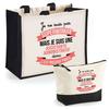 Duo Box - PLANETEE - Superwoman Administrative Assistant - Jute & Cotton - Bag 33x42 Cm + Pouch - Made In France
