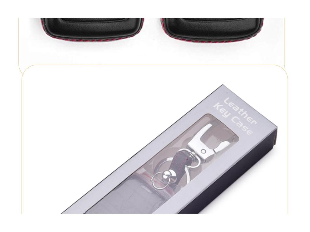 4D Genuine Leather Protective Case for 2018 Range Rover 5-Button Key