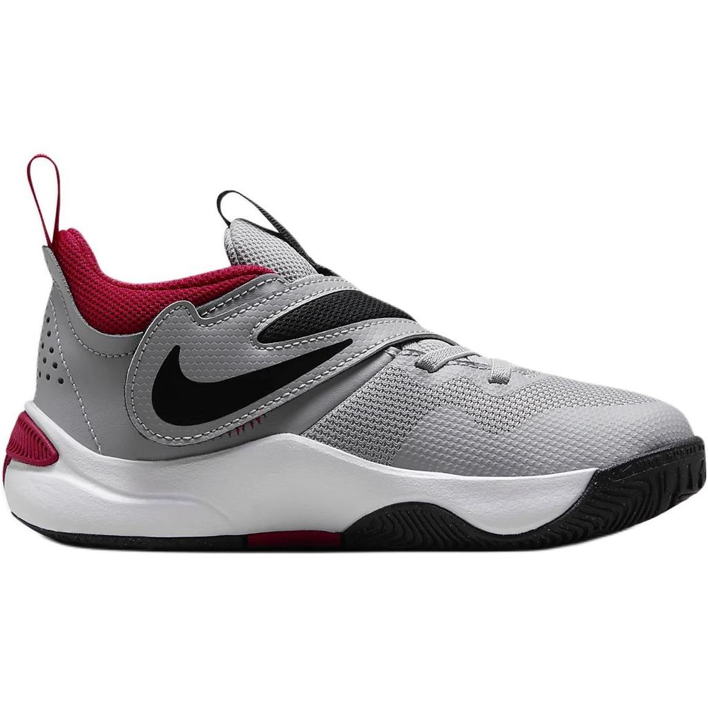 Nike Team Hustle D 11 PS Cement Grey Black White Gym Red DV8994-006