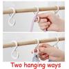 Wear-resistant Crossbar Clothes Hook Reusable Shower Curtain Hooks Practical Windproof Lock Hook