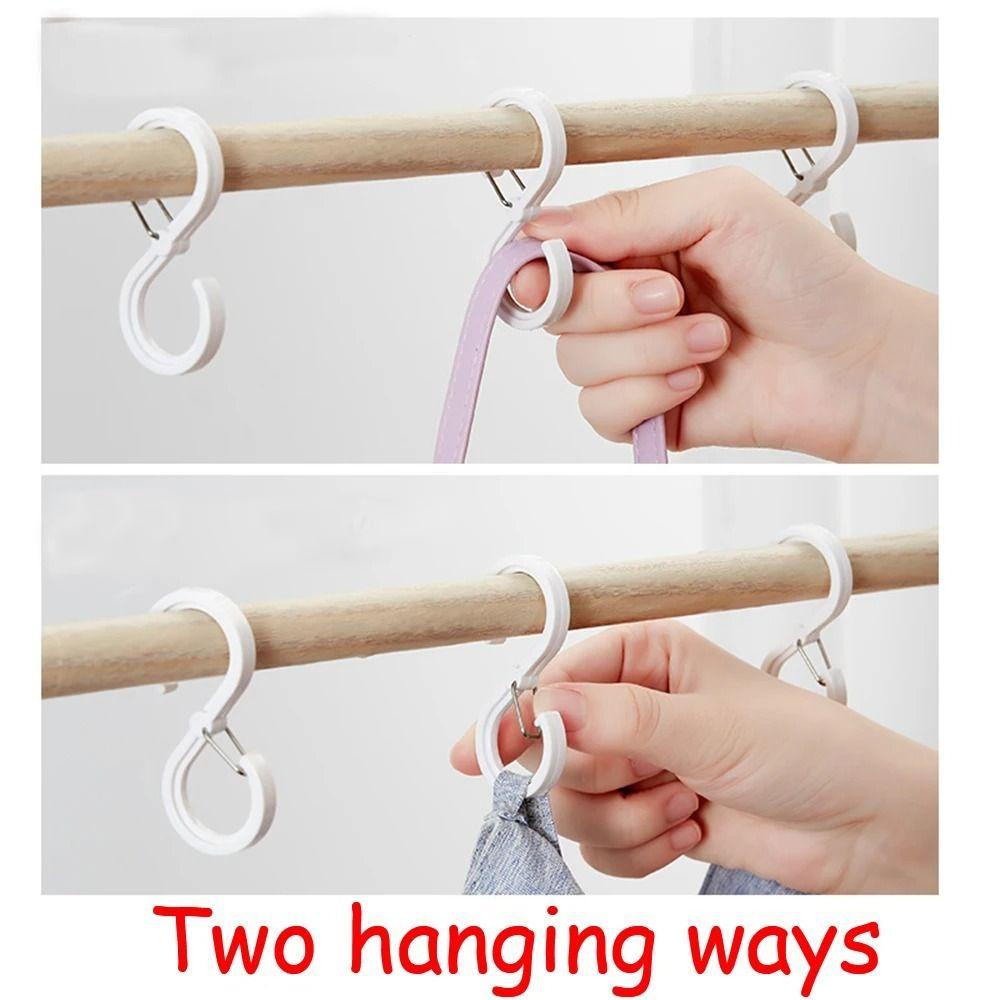 S-förmige Querstange Kleiderhaken Verschleißfeste Duschvorhanghaken Neuer Winddichter Verriegelungshaken