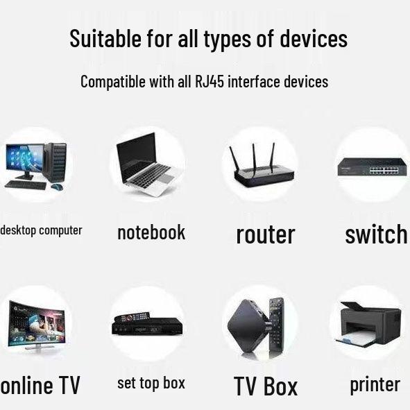 Ultra-thin Category 6 Gigabit Invisible Network Cable for Easy Home Routing