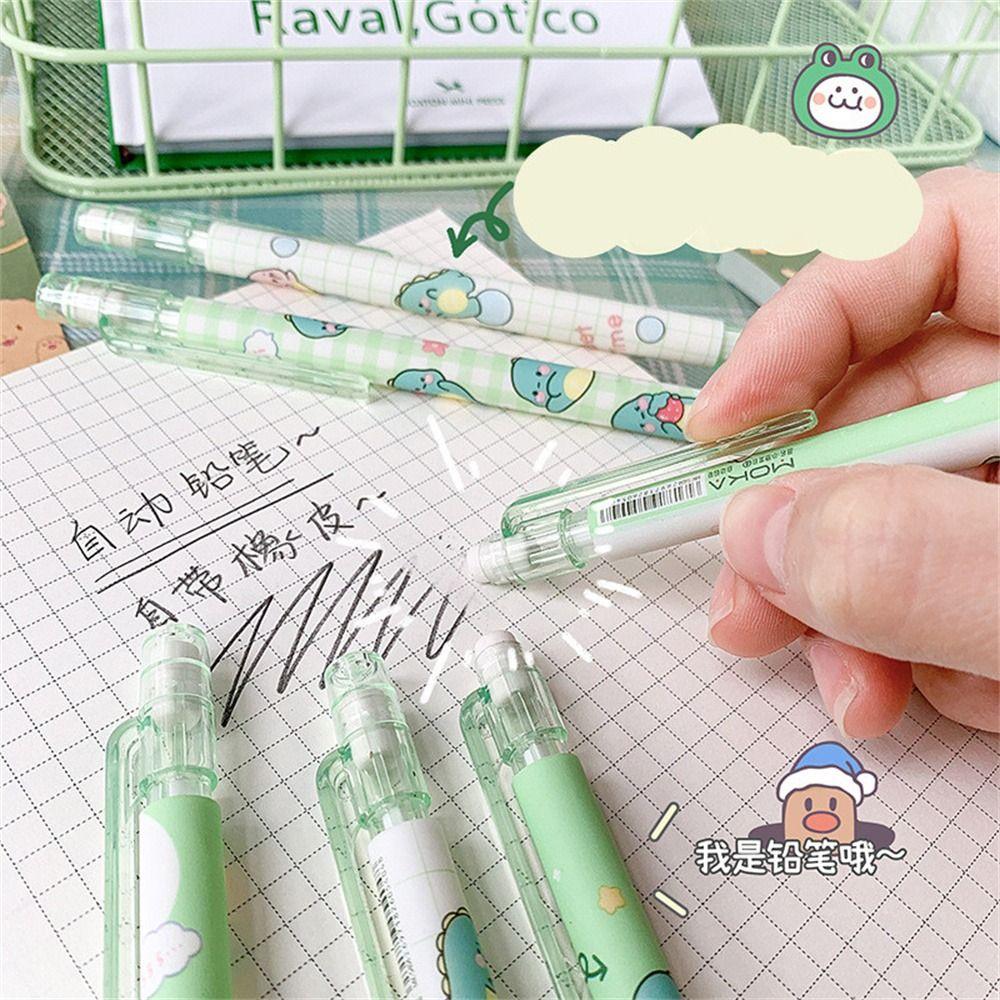Korean with Eraser Student Stationery Press Pen Movable Pencil Automatic Pencils Mechanical Pencil