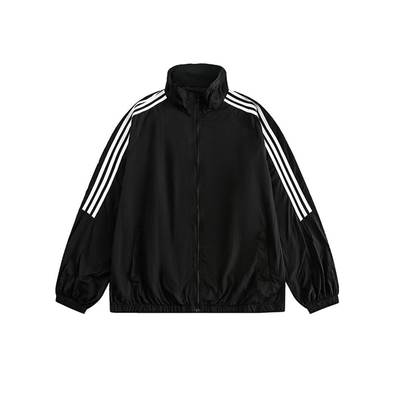 Summer 2024 Breathable Ice Silk Sports Suit: UV-Protective, Korean-Style Two-Piece Jacket