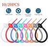 10/20/50pcs 18cm Silicone Reusable Bag Ties Twist Wire Fasten Cable Zip Tie Headset Data Lines Wire DIY Universal Magic Tie