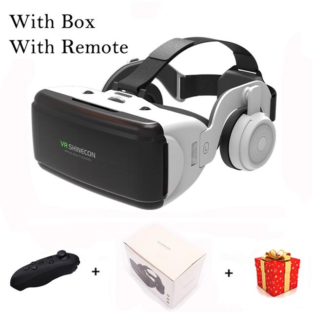VR Shinecon Casque Helmet 3D Glasses Virtual Reality For Smartphone Smart Phone Headset Goggles Binoculars Video Game Wirth Lens 5