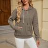 Women's Striped Long Sleeve Hoodie Casual Loose Fit with Pocket Pullover Top