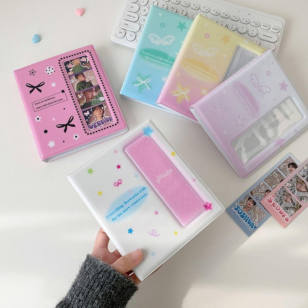 Transparent Inner Pages Photo Album 5 Inch Kpop Photo Card Book Holder Idol Card Collection Book