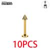 G23 Titanium 10PCS Labret Lip Stud Piercing Eyebrow Body Jewelry Nose Ring C rod For Women Septum Piercing
