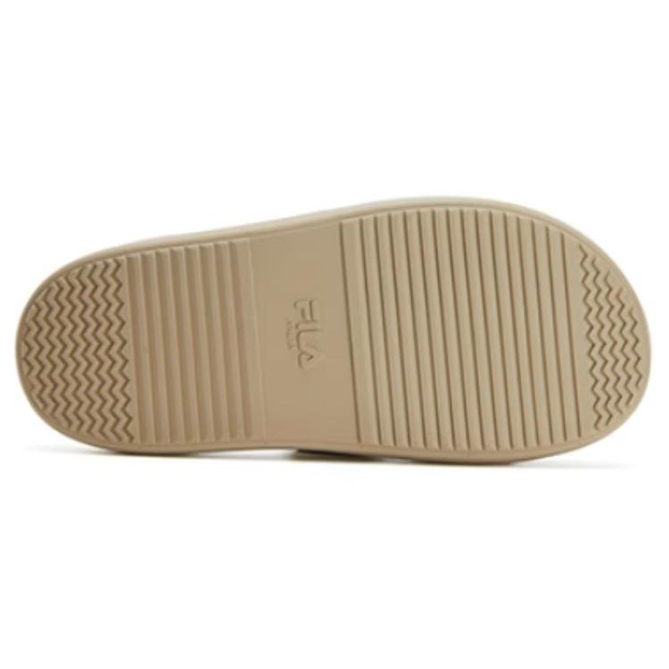 Fila Donut Velcro Fashion Versatile Comfortable Durable Antibacterial Slide Sandals Women Sandals Brown Yellow F12W421505FBS