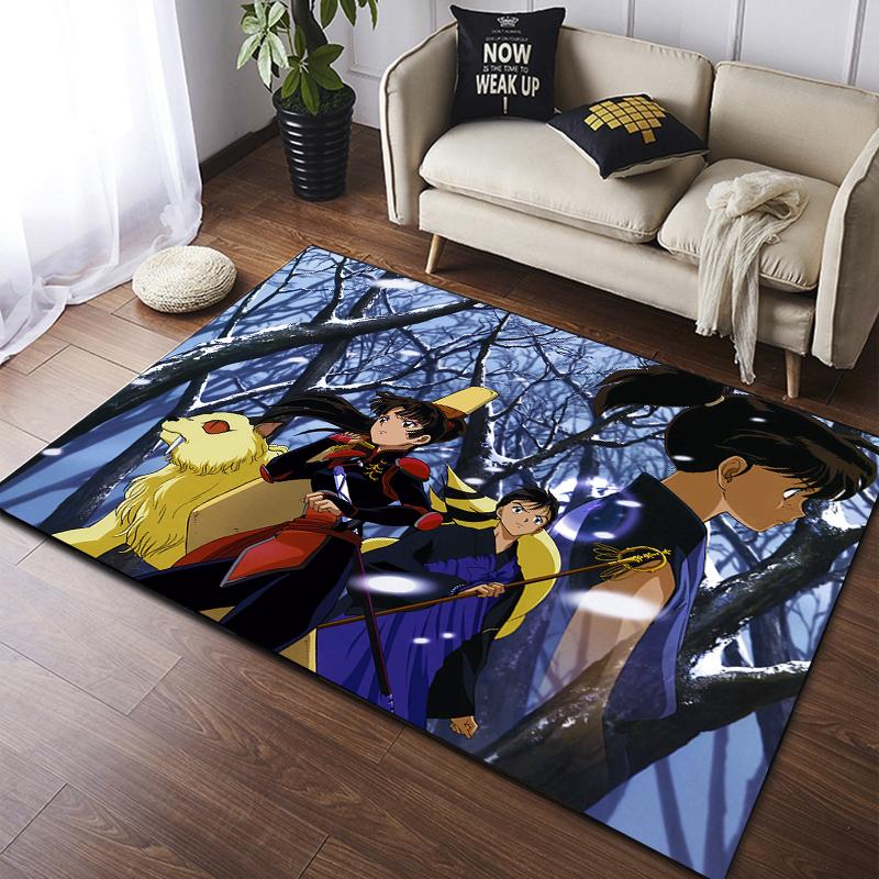 Anime Inuyasha Carpet Kitchen MatEntrance Doormat Bedroom Floor Decoration Living Room Carpet Bathroom Anti-slip Rugs