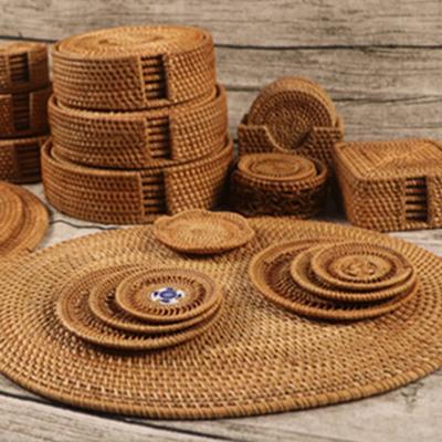 Isolierunterlagen Rattan-Untersetzer Umweltfreundlich